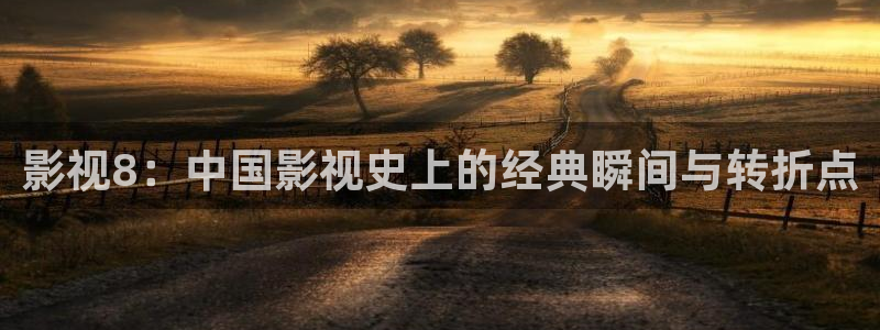麻花视频播放：影视8：中国影视史上的经典瞬间与转折点